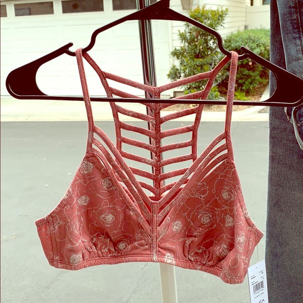 RVCA pullover strappy bralet